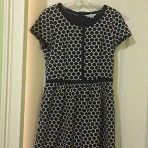 Capped sleeve midi dress